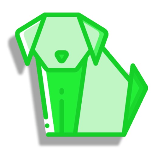 Origami step by step icon