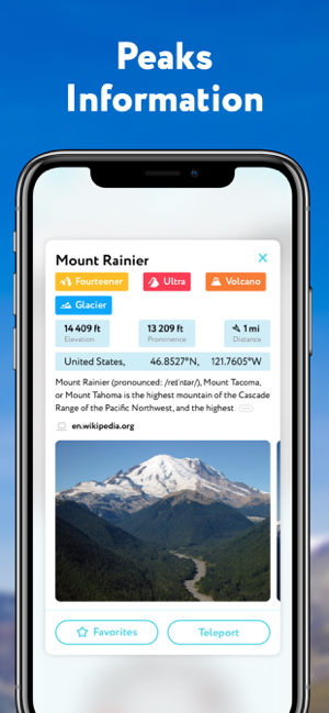 ‎Hiking & Skiing - PeakVisor Screenshot