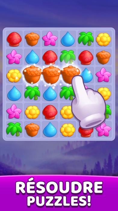 Screenshot #1 pour Jeux de Relaxant Match 3