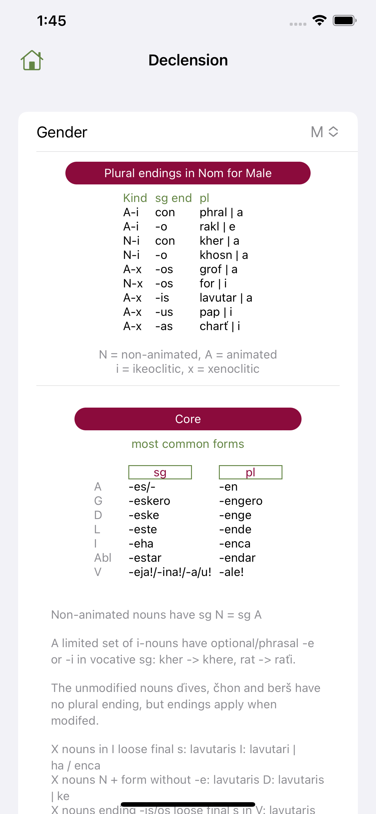 Romani grammar - gramRR