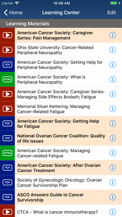 Ovarian Cancer Manager Screenshot