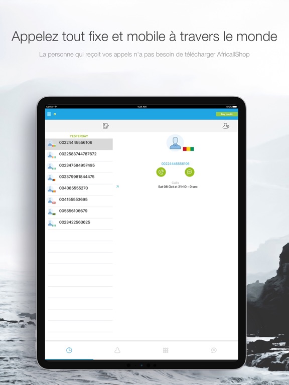 Africallshop - call Africa iPad screenshot 5 - Social Networking app