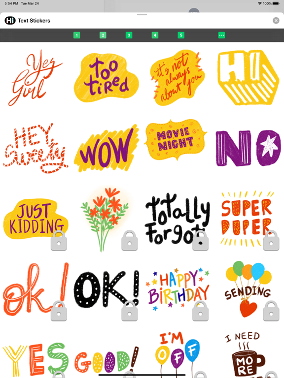 Screenshot #6 pour Text Stickers ⋆