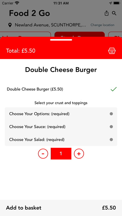 Food 2 Go Scunthorpe Screenshot