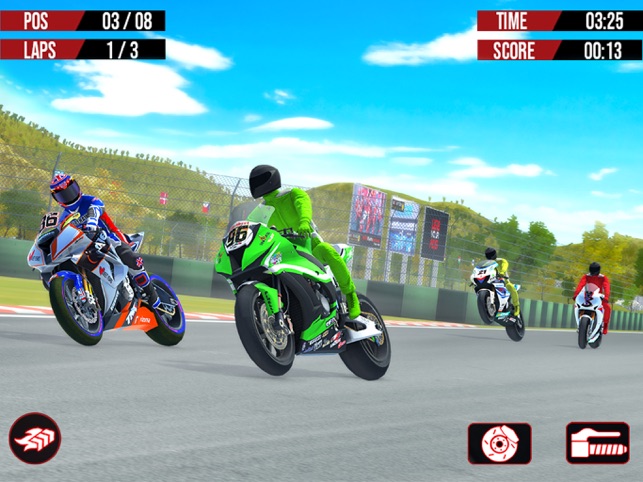 Jogo de Corrida de Moto Real Bike Racing Android Gameplay 