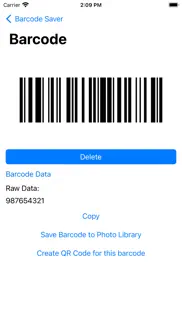 barcodes saver iphone screenshot 3