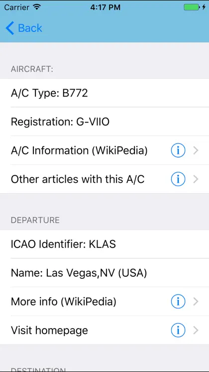 Screenshot 6 di 6 di The Aviation Herald