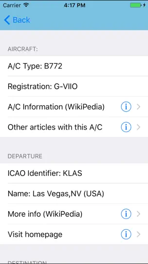 Скриншот The Aviation Herald на iPhone 6