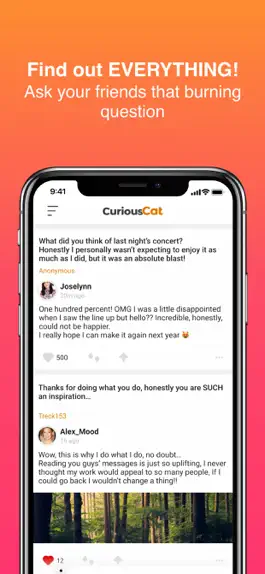 Game screenshot CuriousCat - Anonymous Q&A apk