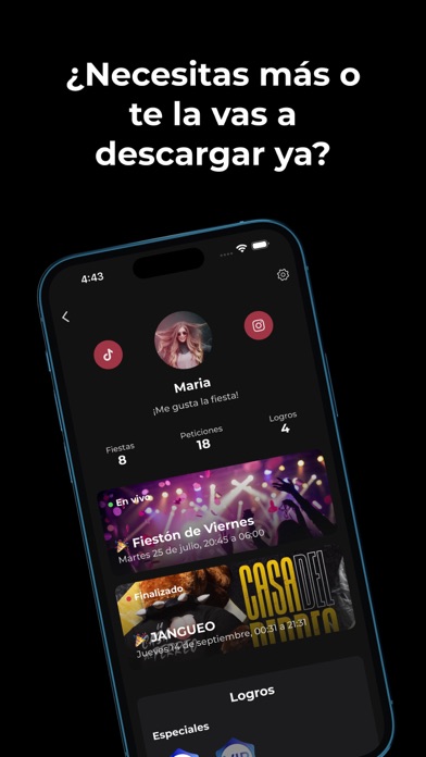 B2B: Tu música, tu fiesta Screenshot