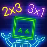 Times tables: Robot Math -E App Cancel