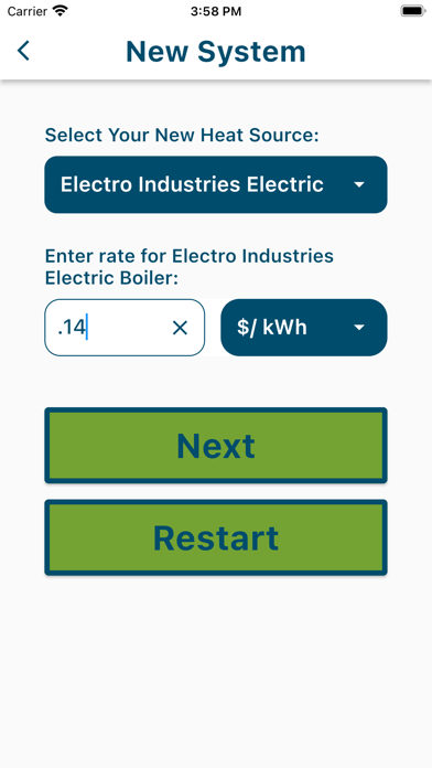 Electro HVAC Calculator Screenshot