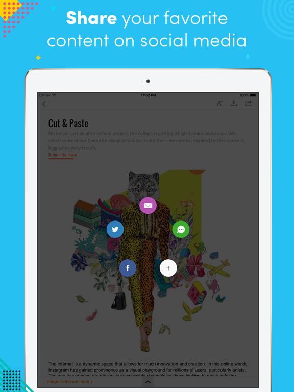 Harper's Bazaar India iPad screenshot 5 - Lifestyle app