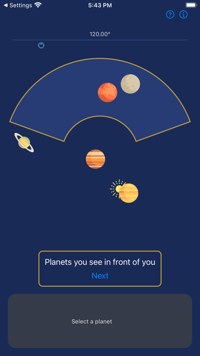 Planetary Compass Screenshot