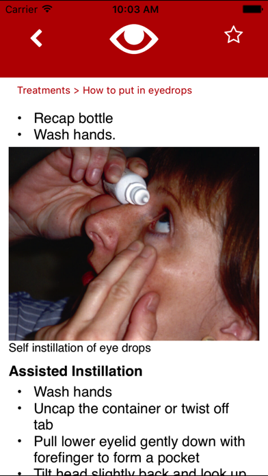 Eye Emergency Manual Screenshot