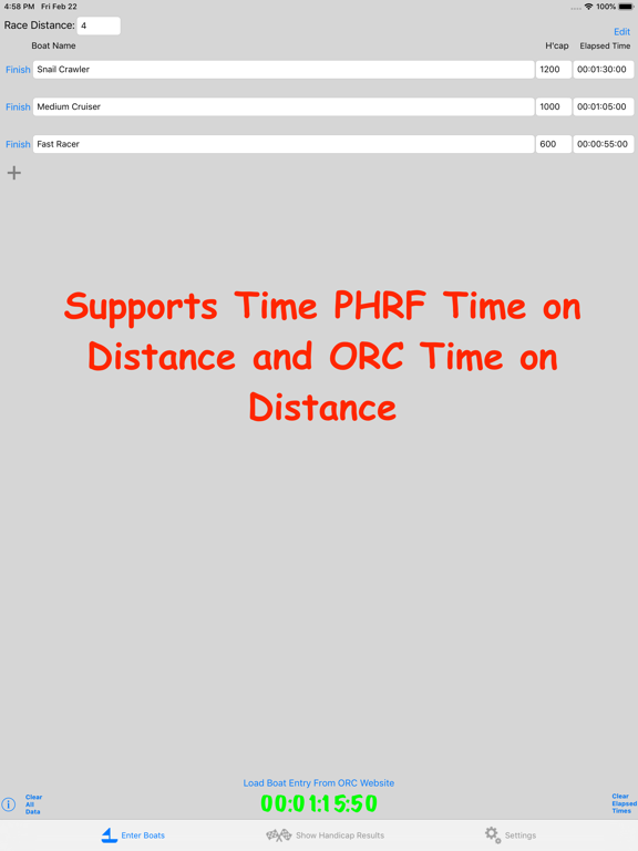 Screenshot #6 pour Sailing Handicap Calculator