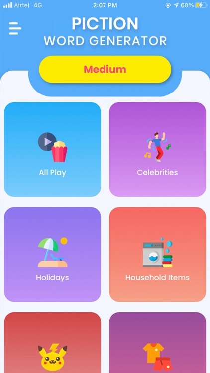 Piction Word Generator.