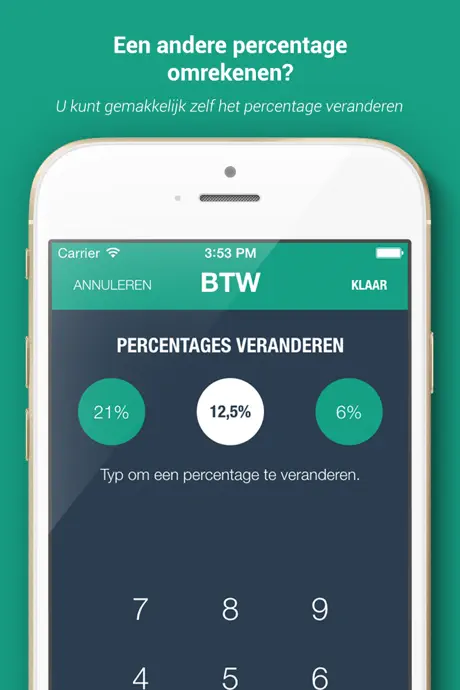 BTW berekenen app - BTW