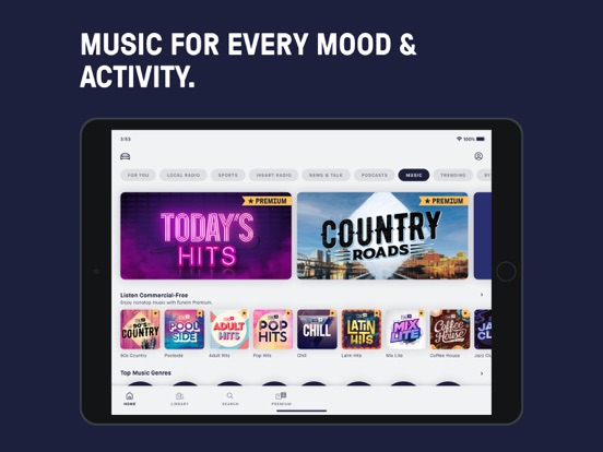 TuneIn Radio: Music & Sports iPad app afbeelding 3