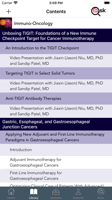 Immuno-Oncology Screenshot