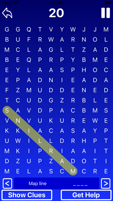 Cross Search Word Puzzles Screenshot