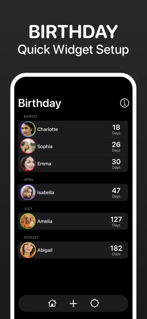 ‎Birthday Reminder Widget ++ 17 Screenshot