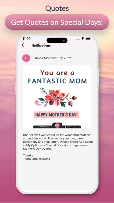 unfoldQuotes Screenshot