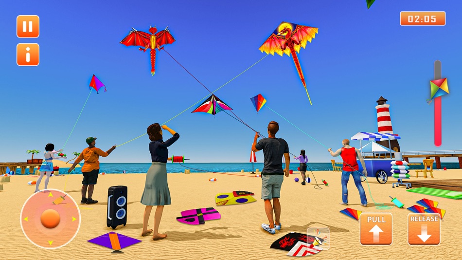#4. Kite Game: Beach Kite Flying (iOS) 由: CROSSJUMP STUDIO