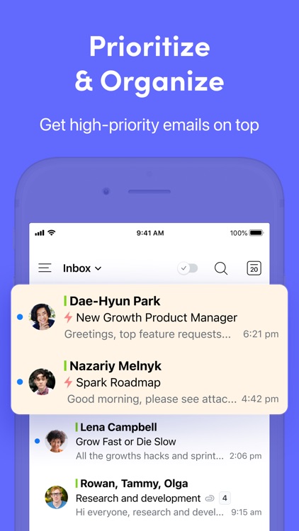 Spark Mail + AI: Email Inbox screenshot-3