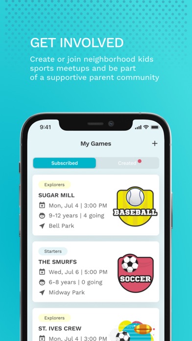 Pickup Sports for Families Screenshot