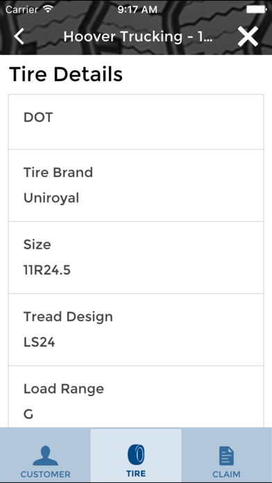 Warranty Claim Care Screenshot