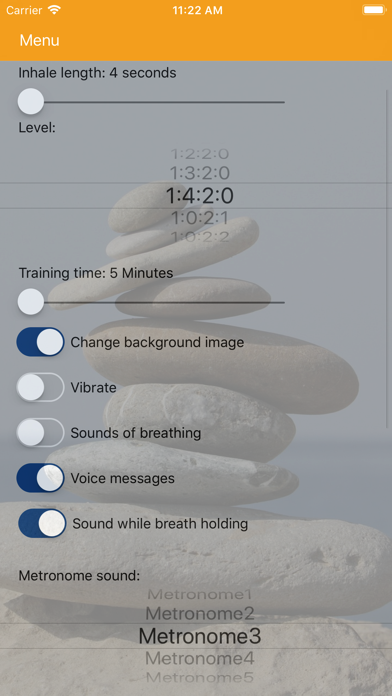 Pranayama Breathing Yoga Timer Screenshot