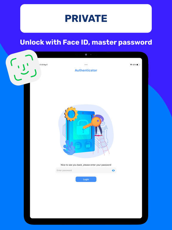 Authenticator App 2FA iPad screenshot 5 - Productivity app