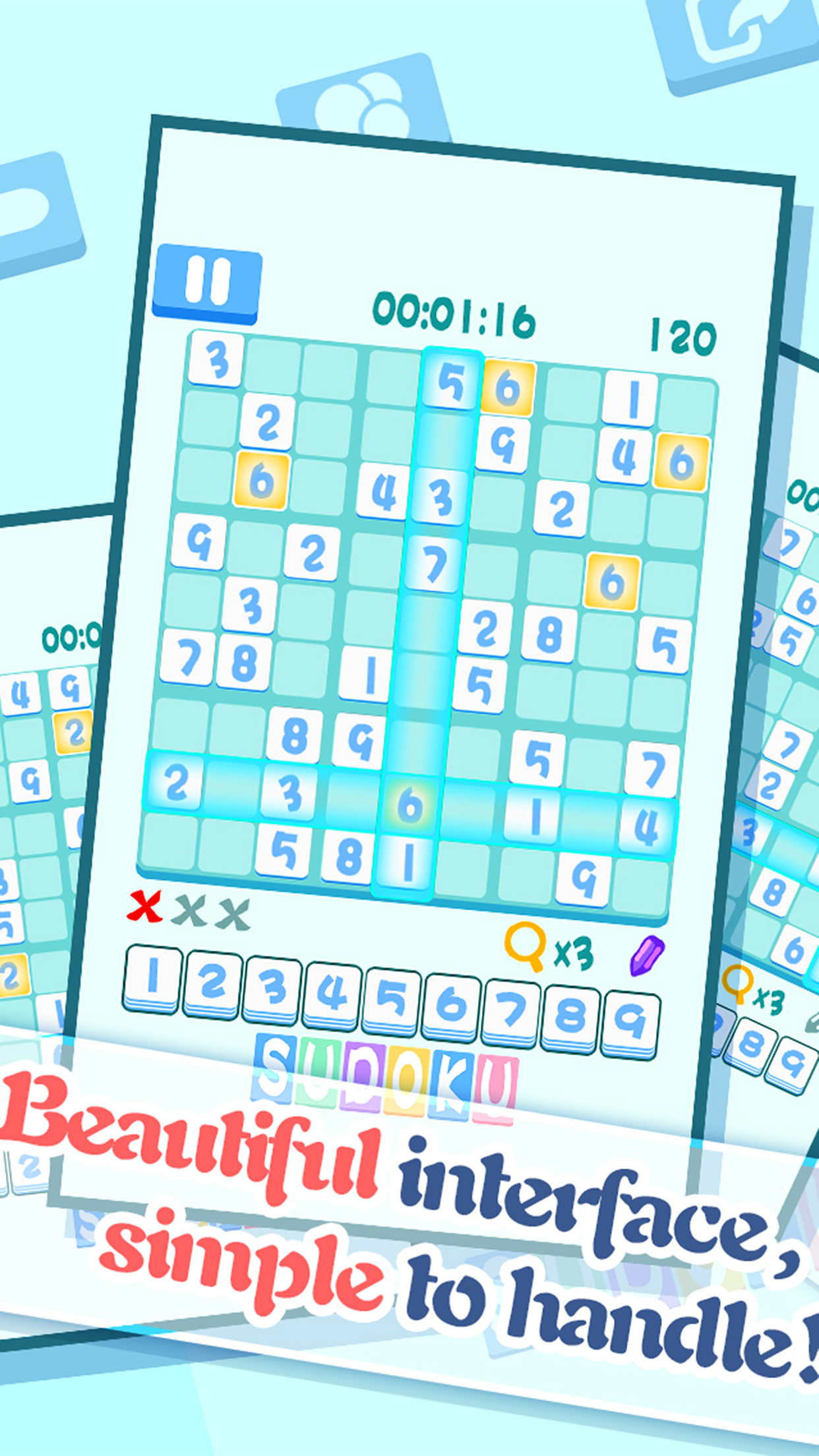 Sudoku - math puzzle game