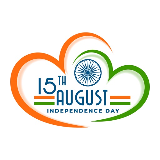 Independence Day Sticker 15Aug