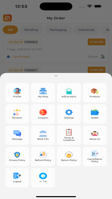 Savor Delivery - Seller Screenshot
