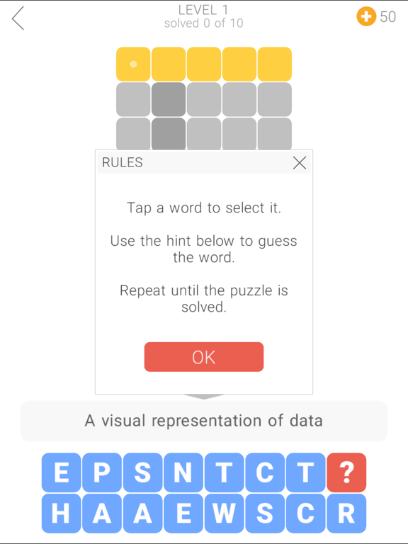 Word Tower Crosswords iPad screenshot 1 - Games app
