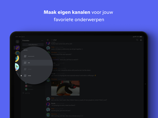 Discord - Praat & chat samen iPad app afbeelding 3