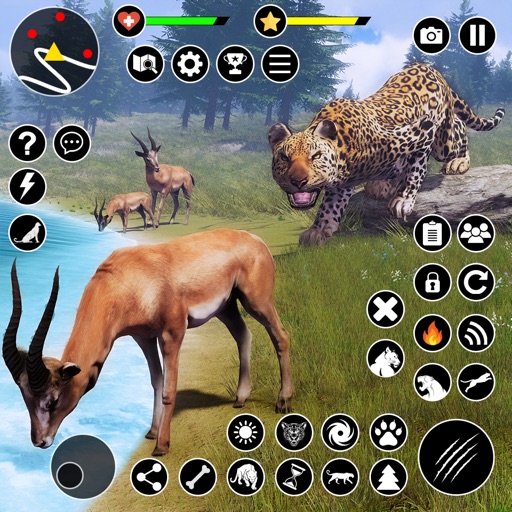 Wild Leopard Family Life Sim Icon