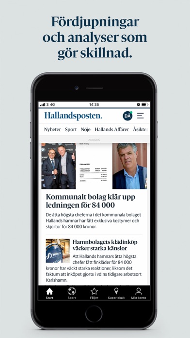 Hallandsposten Screenshot
