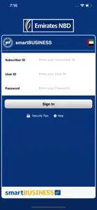 Emirates NBD - smartBUSINESS screenshot #1 for iPhone