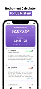 Military Retirement Calculator screenshot #1 for iPhone