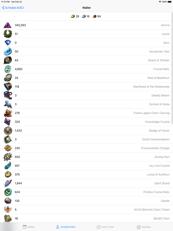 GW2 Help-r-Tron iPad screenshot 6 - Utilities app