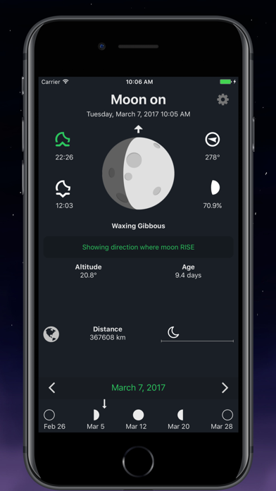 Screenshot #2 pour Moon Phase Now: Lunar Calendar