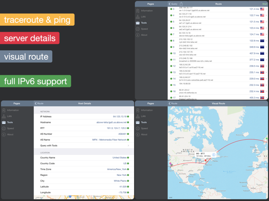 Network Analyzer Pro iPad app afbeelding 1