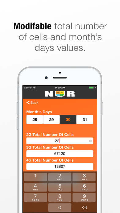 NURCalculator Screenshot