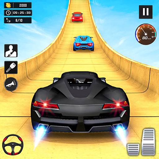 Crazy Car Stunts 3D Mega Ramp Stunt Car Games - Impossible Stunt