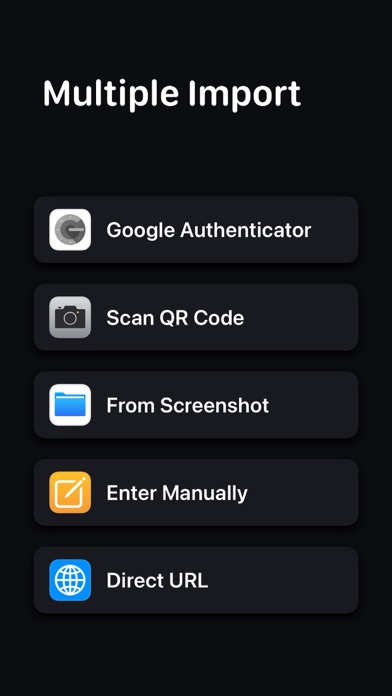 Authenticator App Screenshot