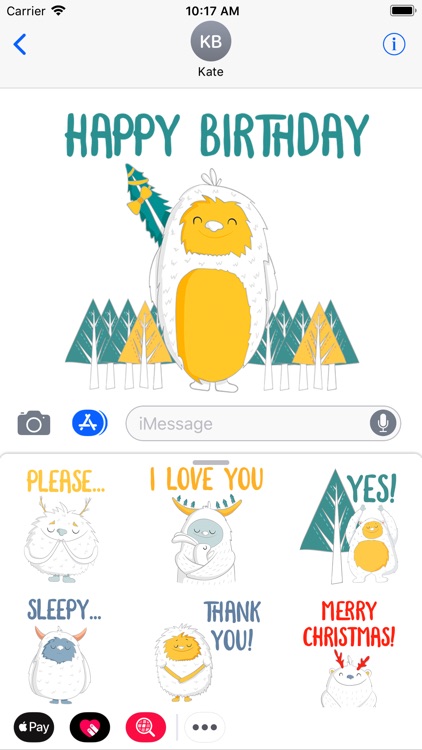 Funny Yeti - Winter Snowman