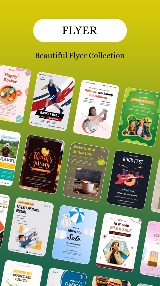 #1. Flyer Maker: Poster Maker Card (iOS) 由: Bhumiben Sutariya
